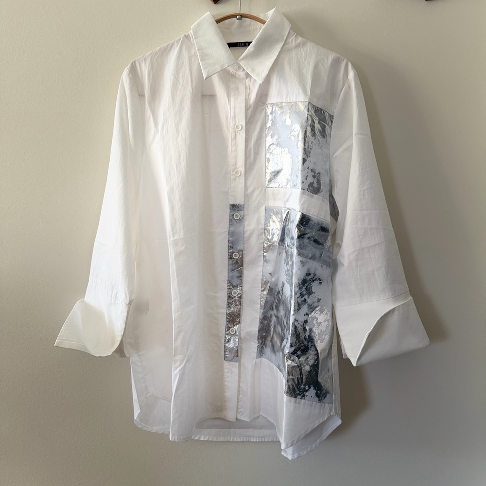 Stylish White Women's Blouse